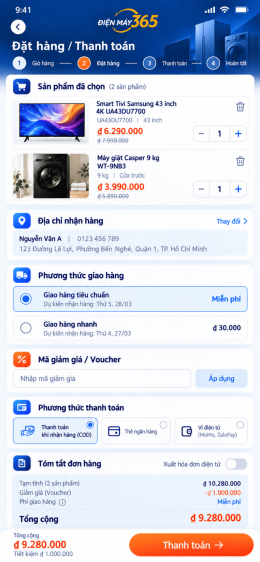 App siêu thị điện máy